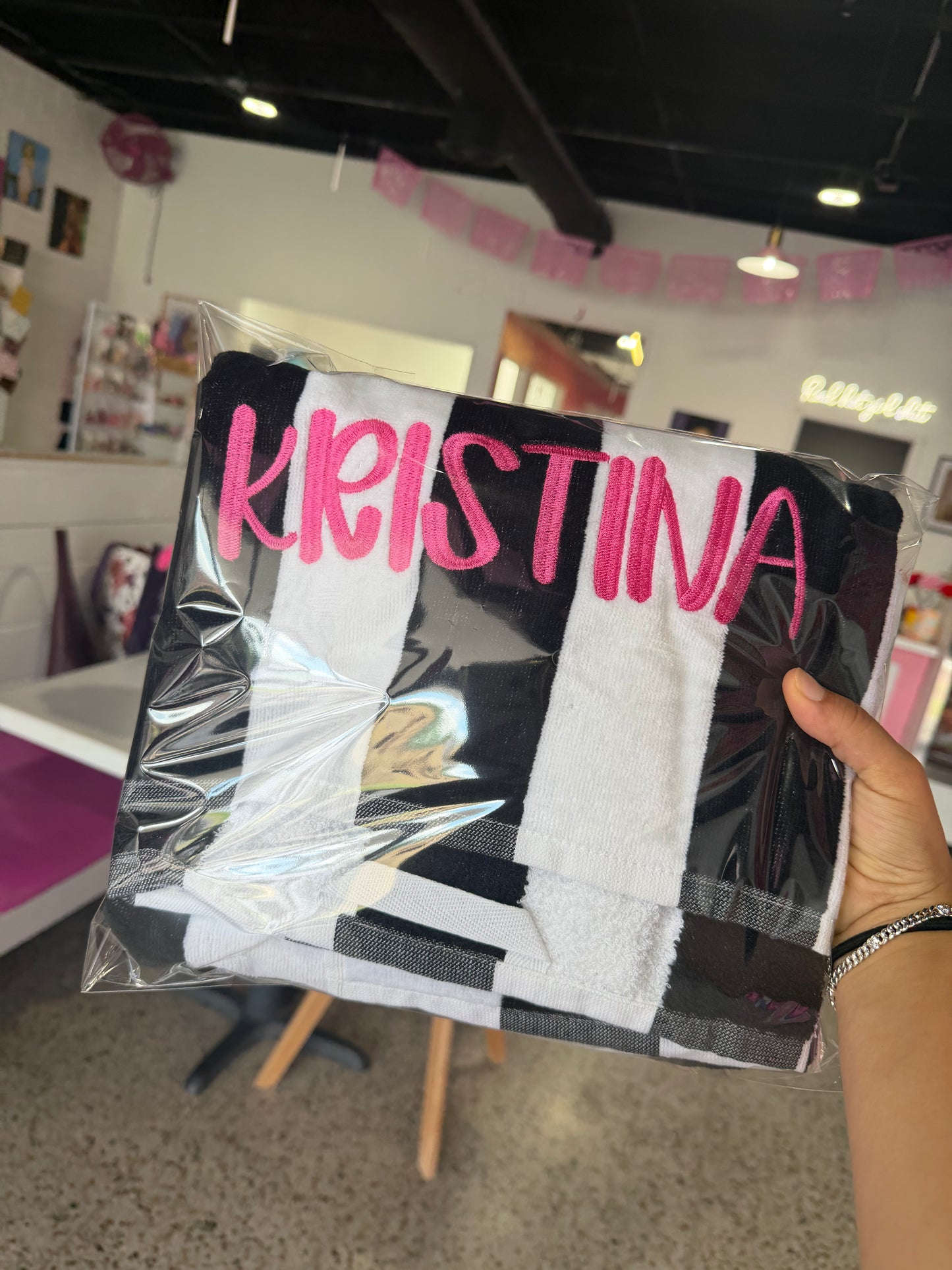 CUSTOM NAME BEACH TOWEL