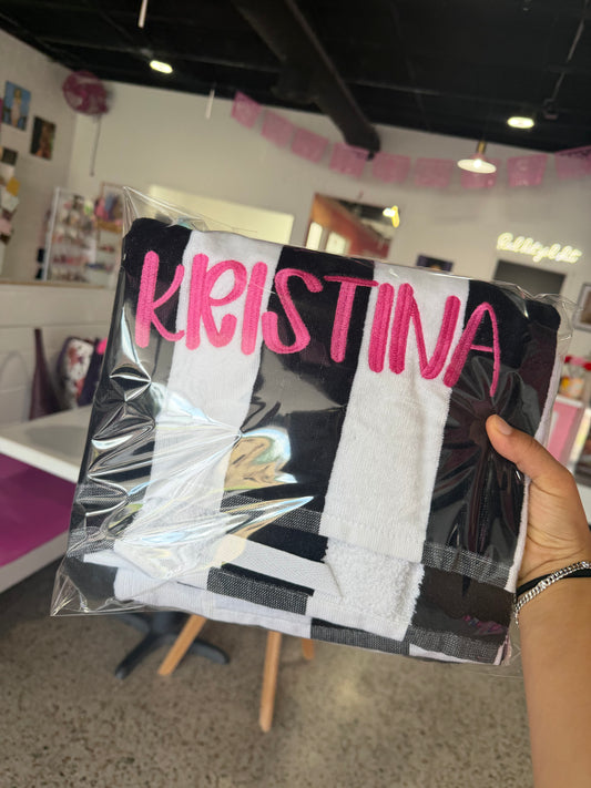 CUSTOM NAME BEACH TOWEL