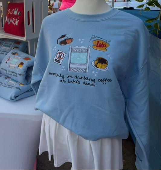MENTALLY DRINKING COFFEE CREWNECK
