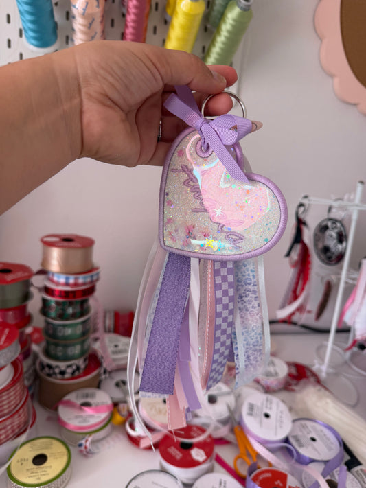 CUSTOM NAME RIBBON KEYCHAIN