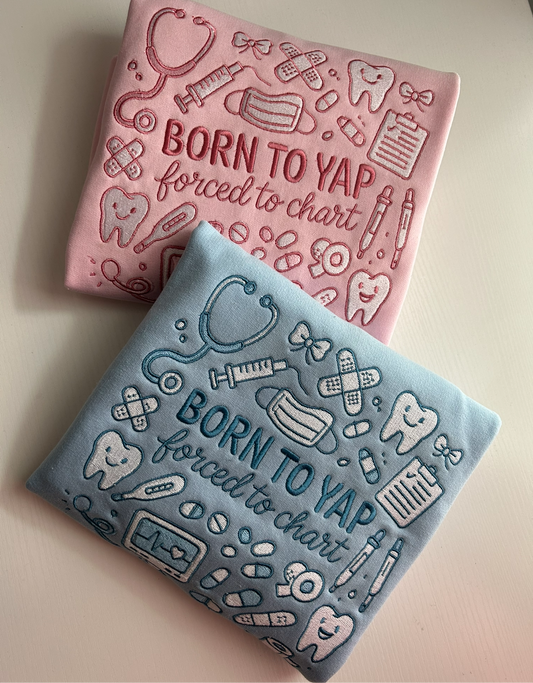 BORN TO YAP CREWNECK