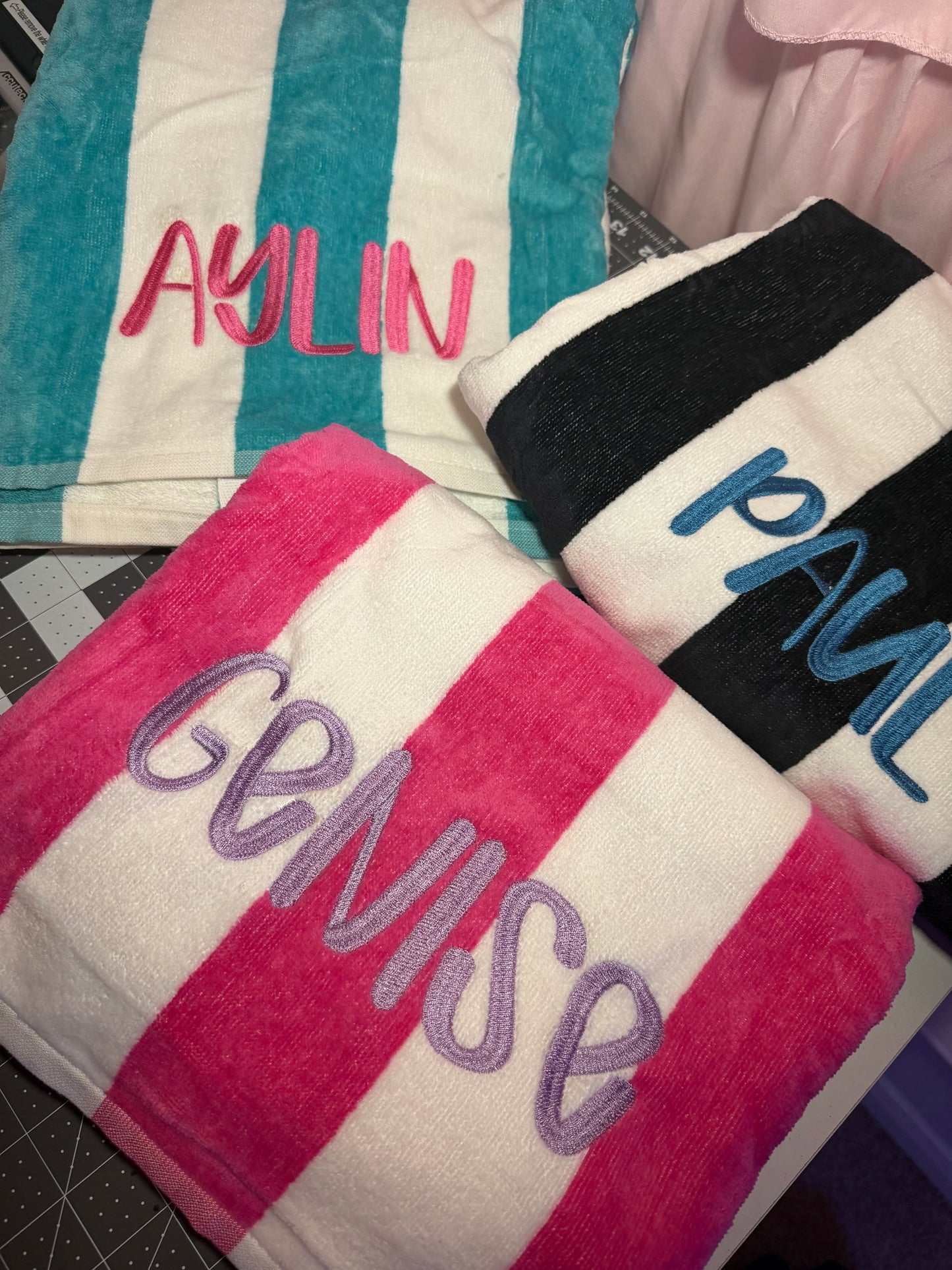CUSTOM NAME BEACH TOWEL