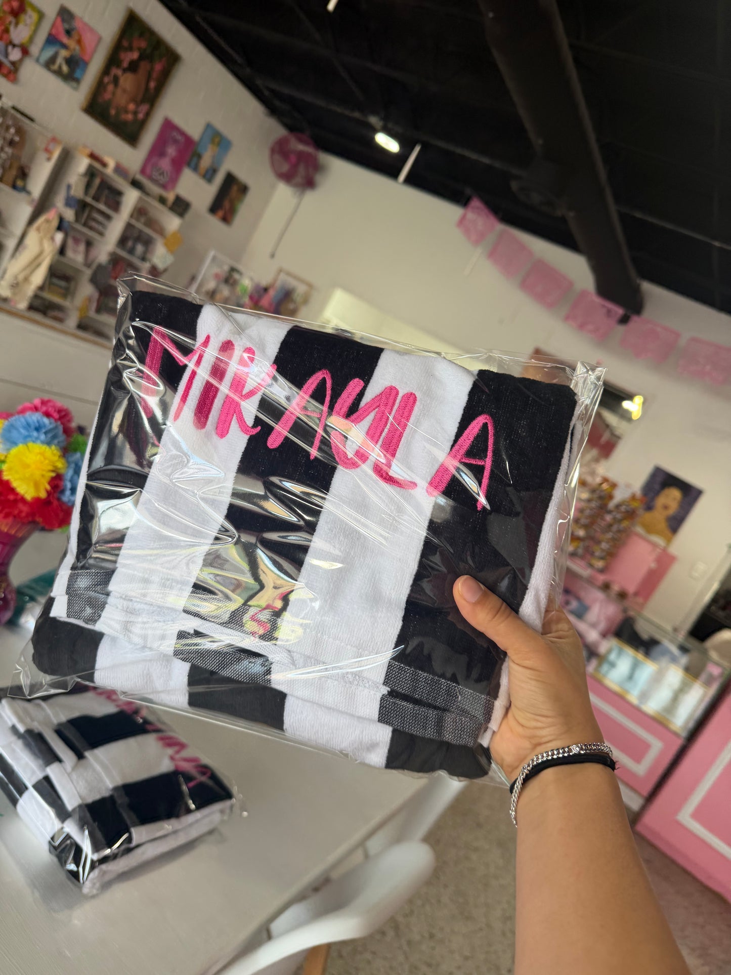 CUSTOM NAME BEACH TOWEL