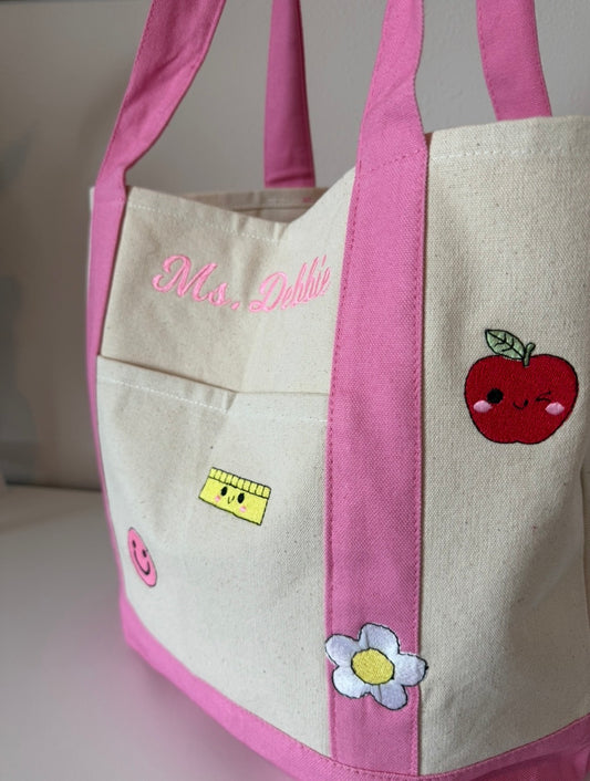 CUSTOM TEACHER TOTE